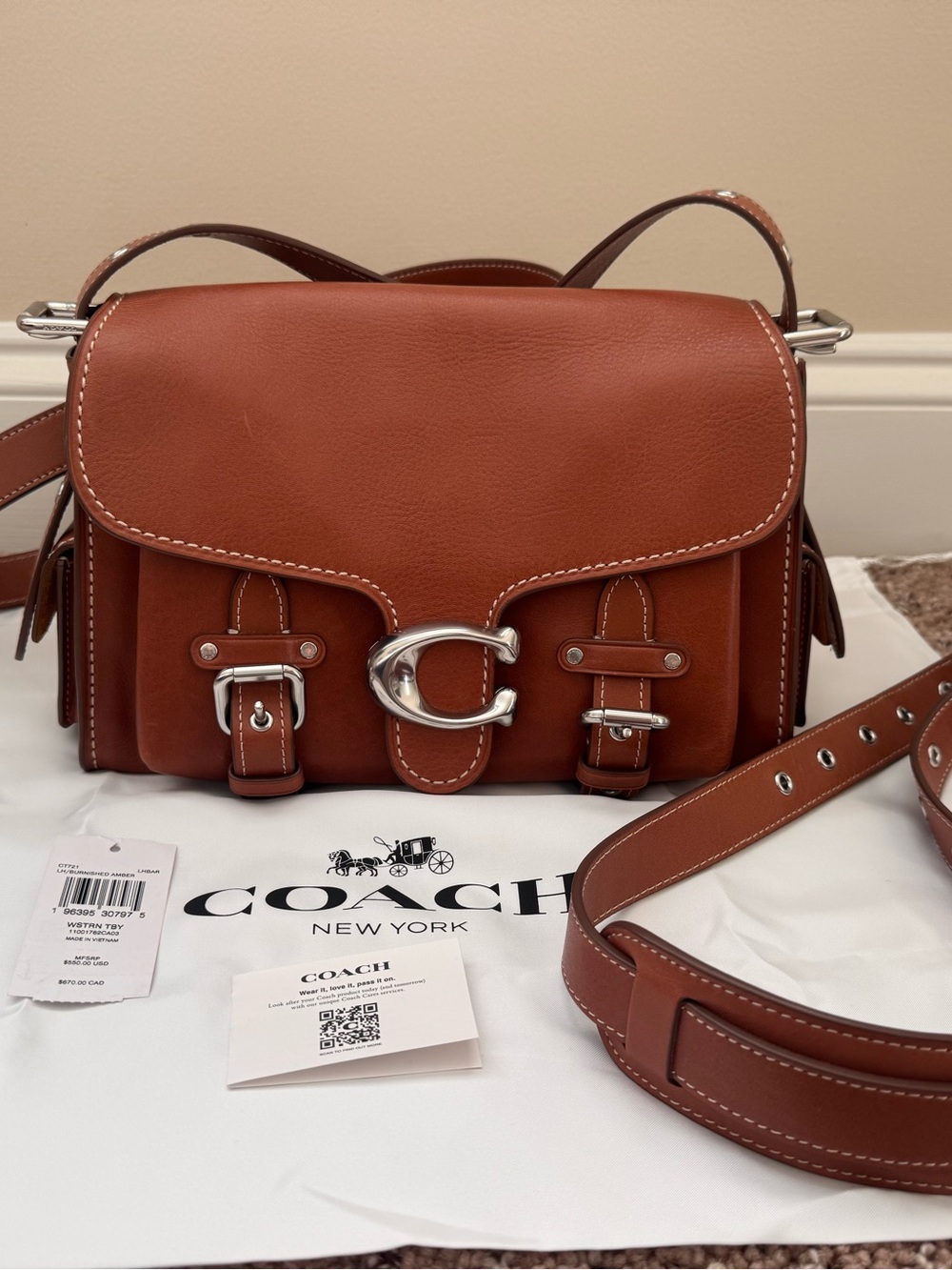 Coach Western Tabby in Burnished Amber - Picture 3 of 9